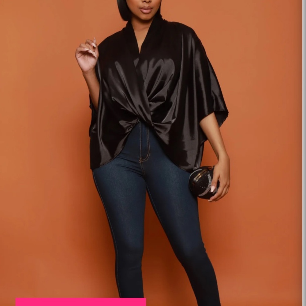 Swank A Posh satin tunic